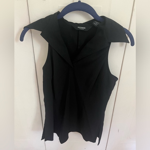 Express Sleeveless Black Top - Sz 3/4 - Picture 1 of 2